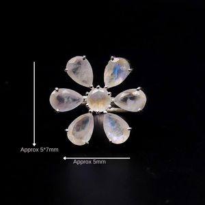 Wedding Wear 925 Sterling Silver Blue Topaz <b>Labradorite</b> Gemstone Silver Plated Jewelry Women Wear Classic <b>Ring</b> - Product Image 1