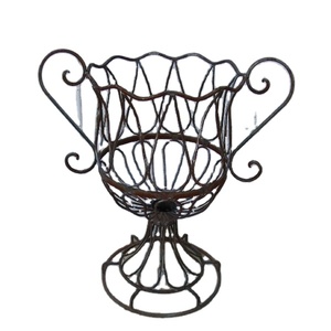 Elegant <b>Mesh</b> Iron Wire <b>Garden</b> Planter Black Finished Handmade for Home Balcony Lobby <b>Garden</b> Decoration Flower Planters Urn - Product Image 1