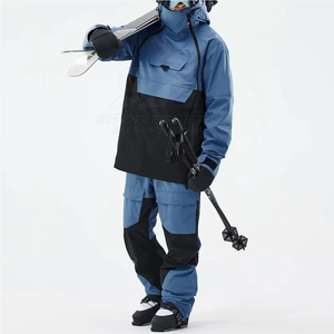 Chaqueta de Esquí para Mujer, Ropa Exterior para Snowboard, Blanca, con Capucha, Transpirable, Impermeable, Cortavientos, con Cremallera, Ligera, Térmica, para Todas las Estaciones - Product Image 1