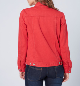 Women <b>Denim</b> <b>Jacket</b> Custom Fashion Jean <b>Jacket</b> Cotton Button Up Outerwear OEM ODM Private Label Bulk Supplier - Product Image 6