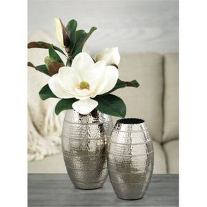 Vase Trompette Moderne en Métal Doré, Vase à Fleurs en Laiton Brossé de Luxe, Centre de Table Métallique Élégant et Haut pour Mariage et Décoration Intérieure - Product Image 3