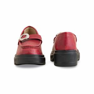 Pull mocassin rouge pour femme WN4361 - Product Image 2