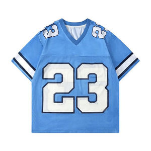 Camiseta de Fútbol Retro Personalizada 2026 para Hombre, Estilo Vintage, Cuello en V, Corte Cuadrado, Transpirable, Ligera, de Malla, Ropa Urbana OEM - Product Image 2