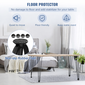 Patas de mesa de metal DIY de 40 pulgadas, resistentes, de acero sólido de 3/8, 880 libras, patas de metal industriales para muebles, mesa de centro EDPTBL022 - Product Image 5