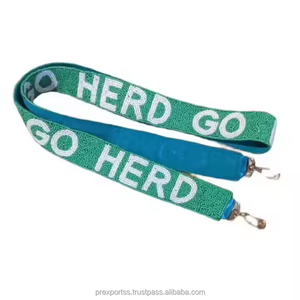 Titan Custom Logo Handmade Vintage Beaded Adjustable <b>Bag</b> Hanger <b>Strap</b> for Crossbody <b>Bag</b> <b>Replacement</b> Purse Accessory Gameday - Product Image 2