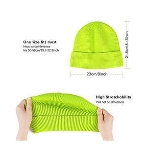 Vintage Ribbed Knit Beanie-Unisex Winter <b>Warm</b> <b>Hat</b> Soft Stretch Spandex/Cotton Minimalist Streetwear Essential - Product Image 1