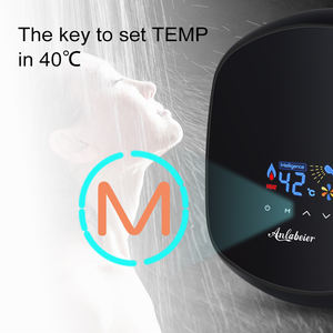 เครื่องทำน้ำร้อนขนาดเล็กหน้าจอแสดงผล LED 5500W พลาสติก ABS 220V สำหรับห้องน้ำและอ่างล้างหน้า - Product Image 2