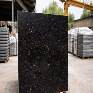 Granito Natural Negro con Grano Dorado, Moteado con Estrellas Negras y Galaxias - Product Image 2