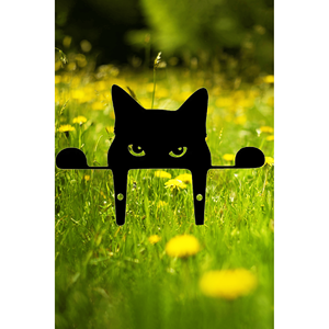 Statua di Gatto in Metallo Fantasiosa CIFbuy per Decorazione Esterna di Giardini e Prati, Regalo Artistico per il Giardino con Servizio di Ritiro - Product Image 6