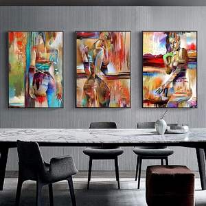 Cuadro Abstracto de Mujer Desnuda Nórdica en Óleo sobre Lienzo, Impresión Moderna para Decoración de Sala de Estar, Póster Único de Mujer Sensual - Product Image 6