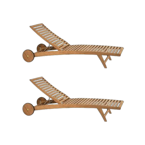 Chaise longue de plage écologique en teck massif avec coussin pour hôtel, mobilier d'extérieur, chaise longue de piscine, canapé-lit, PROMOTION - Product Image 2