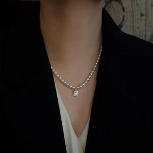 Collar de Oro de 14K con Circonita, Perla de Agua Dulce de 4-5mm, Cadena de Clavícula de Lujo con Colgante Fino - Product Image 2