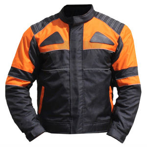 Chaqueta de Motocicleta Transpirable de Tela Cardura 600D Negra y Naranja, Resistente al Viento e Impermeable, Ropa Deportiva Cómoda, OEM - Product Image 6