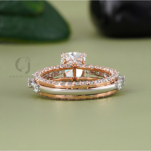 Anillo de Compromiso de Oro Sólido de 14K con Diamante Cultivado en Laboratorio de Corte Cojín de 1.51 CT, Certificado IGI, VVS-VS, Joyería Fina - Product Image 4