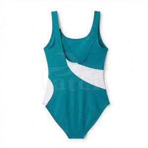 Maillot de bain une pièce sport et mode pour femme, design athlétique personnalisé, séchage rapide, tissu extensible, pour la plage, la piscine et l'entraînement - Product Image 2