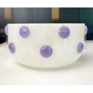 ชุดชามสลัดเรซิ่นดีไซน์ล่าสุด ภาชนะบนโต๊ะอาหาร ชุดช้อนส้อมเรซิ่นลายวนสีขาว ชามผลไม้เรซิ่น ชุดอุปกรณ์ครัว ชุดเสิร์ฟสลัด - Product Image 2