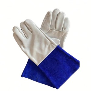 Gants de sécurité durables en cuir de vache, résistants à la chaleur, à manches longues et réglables, pour soudeurs - Product Image 6
