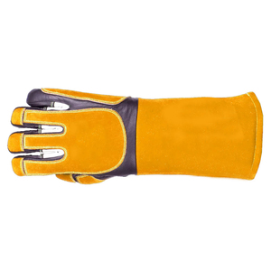 Guantes de Trabajo de Seguridad para Soldadura MIG de Cuero Vacuno de Manga Larga, Aislantes, Flexibles y de Alta Resistencia, en Oferta - Product Image 4