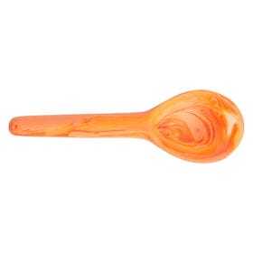 Cuillère à dessert en résine rouge solide, cuillère à thé minimaliste à finition brillante, agitateur à café rouge cramoisie élégant pour cuisine moderne et dîner raffiné - Product Image 3