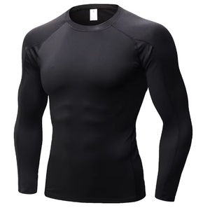 Custom Logo Breathable Compression Rash Guard Long Sport Style Fitness MMA Shirt Portable Sublimated Design Newest OEM Service - Product Image 2