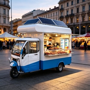 Chariot de restauration professionnel pour shawarma avec grill vertical et station de sauce à l'<span class=keywords><strong>ail</strong></span> pour la cuisine du Moyen-Orient - Product Image 5