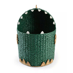 Handmade Dinosaur Water Hyacinth <b>Basket</b> Animal Toy Storage Bin Natural Laundry <b>Hamper</b> <b>For</b> Nursery Playroom Kids Room Home Decor - Product Image 2