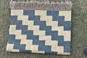 Tapis de salon réversible en jute, tissé à la main, style kilim, pliable, en fibres naturelles, haute qualité, prix de gros - Product Image 2