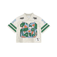 Camiseta de Cuello Redondo Estampada Personalizada de Estilo Vintage para Hombre, Corte Regular, Poliéster/Algodón, Estilo Urbano, Transpirable y Ecológica