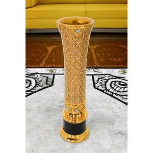 Vase de table vintage en métal transparent, support décoratif pour fleurs, idéal pour centre de table événementiel, choix de l'importateur, moderne, élégant, de luxe, B2B - Product Image 6