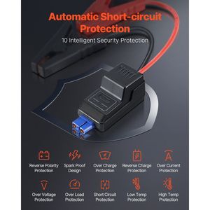 Dispositivo di avviamento per auto portatile 3000A con batteria al litio 59,2wh Booster Jumper Box - Product Image 3