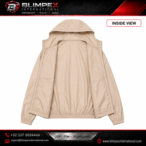 Veste bomber imperméable à capuche en softshell écologique pour homme BLIMPEX, fermeture éclair, automne, randonnée, camping - Product Image 3