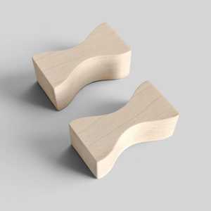 Poignée de meuble en bois minimaliste, poignée de tiroir ondulée décorative, longue poignée pour armoire, placard, cuisine, quincaillerie de meuble - Product Image 5