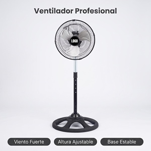10-Inch Plastic <b>Stand</b> <b>Fan</b> 50W 3-Speed Mechanical Control Adjustable Height Rugged Base - Product Image 1