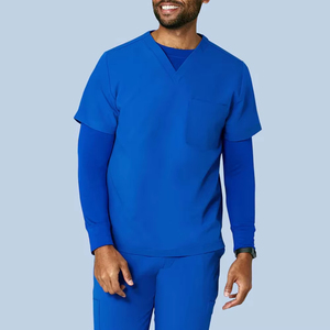 Camisetas Interiores Personalizadas para Hombres, Uniformes Elegantes de Hospital, Uniformes de Enfermería al por Mayor, Camisetas Interiores para Hombres - Product Image 5