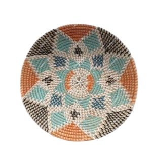 Cestas de pared tejidas para decoración del hogar única, colgante decorativo redondo, arte de pared bohemio, cesta de mimbre hecha a mano, juego de decoración de pared - Product Image 1