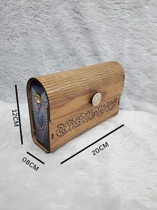 Elegant Wooden Clutch Bag <b>Cheap</b> Price Handmade Women Evening <b>Purse</b> for Party Wedding Events Wooden Clutch Bag - Product Image 4