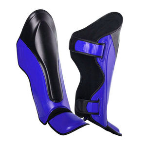 Nouvelles protections de tibias professionnelles pour la boxe et le Muay Thai, en cuir PU léger, réglables, avec logo personnalisé, taille personnalisée, haute qualité - Product Image 3