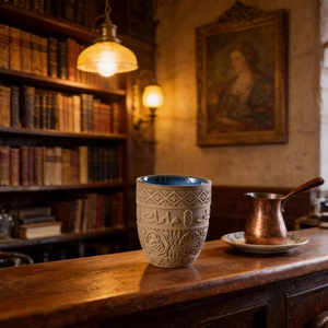 Tasse en céramique artisanale rustique, grande tasse à café, tasse à boisson, prix de gros - Product Image 2