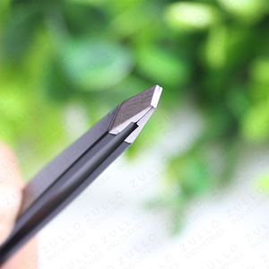 Custom Color Stainless Steel Eyebrow Tweezers Set Professional Slant Tip Eyelash Grooming Beauty <b>Tools</b> OEM - Product Image 3