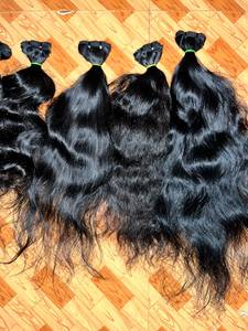 VGP Gran Oferta: Paquetes de Cabello Remy Indio Virgen sin Procesar, Proveedores de Cabello Indio Virgen a Granel, Doble Trama a Máquina, 100g, Tamil Nadu - Product Image 3