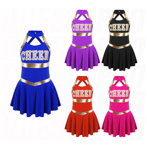 Uniforme de Animadoras Unisex de Alta Calidad, Ropa de Equipo para Mujer, Conjuntos con Pedrería, Tela Elástica Premium, Transpirable, Personalizable - Product Image 4