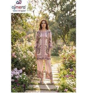 Ensemble Kurti de créateur pour femme – Tenue ethnique traditionnelle élégante pour fêtes, mariages et bureau – Coupe ajustée et raffinée - Product Image 1