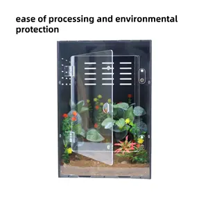 Gabbie e Recinti Impilabili per Animali Domestici, Spedizione Rapida, Ordine Minimo 2 Pezzi, Terrario in PVC per Tartarughe e Gechi Crestati - Product Image 5