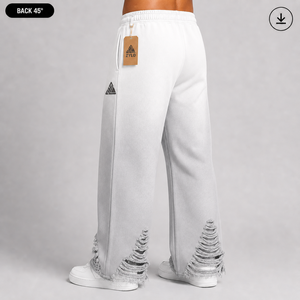 OEM Heavyweight Canvas 420GSM Custom Washed Men's Casual Jogger Pants 100% Cotton Eco-Friendly Breathable Quick Dry - Product Image 4