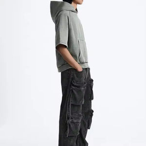 Vente en gros de sweats à capuche personnalisés pour hommes en coton lourd avec impression en relief pour les marques de streetwear américaines - Product Image 2