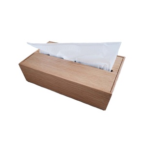 Caja de pañuelos de madera con forma rectangular, diseño nórdico, conveniente para el hogar y la oficina, decoración de mesa, almacenamiento de artículos de escritorio - Product Image 1