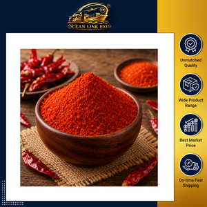 Poudre de piment rouge séché pur, qualité alimentaire, épice naturelle pour sauces, marinades, snacks et préparation de currys - Product Image 2