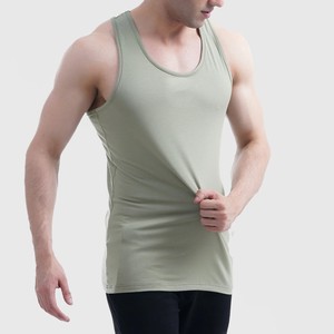 Camiseta sin Mangas para Hombre, Color Verde Oliva, Tejida, Transpirable, Cuello Redondo, Estilo Casual, Tendencia 2026 - Product Image 6