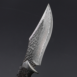Couteau à lame fixe en acier Damas fait main, qualité industrielle, pointe tombante, personnalisable ODM/OEM, nouvelle arrivée, vente en gros de haute qualité - Product Image 3