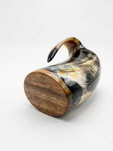 Classic Quality Love Viking Horn Mug Natural Horn Handmade Durable Customized Logo Shape Business Gift for Home Hotel Restaurant - Product Image 6